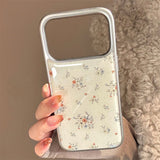 ヴィンテージ コーティッド フラワー プリント iPhone ケース