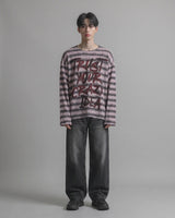 (UNISEX)トラスト ストライプ ニット