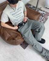 Liev Washed Zipper Cargo Pants