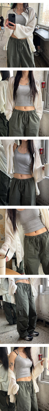 [Unisex] Ethnic see though cardigan(3color)