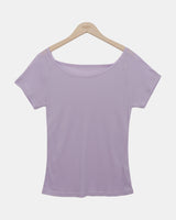 Beibin One-Shoulder Short-Sleeve T-Shirt