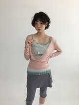 Som Striped Lace Sleeveless (4color)
