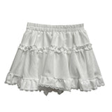 Mellow Frill Banding A-Line Mini Skirt (2 Colors)