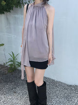 Sein Chiffon Halter Blouse (3 colors)