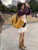 SUEDE BAGUETTE BAG (2C)