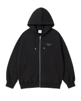 25FW AC BEAR BASIC LOGO HOODIE ZIP UP BLACK