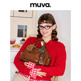 muva.レザー 2WAY ハンドバッグ＆リュック ラージキャパシティ バッグ