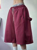 スナップオーバーベーシックバミューダパンツ 🩵💕🧸🤎8COLOR