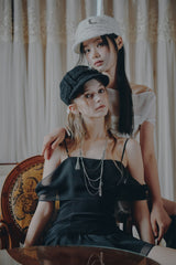 ルナベルボーイキャップ cream