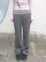 lace banding pants