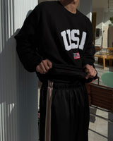 NOCELCOZY Applique USA Oversized Fit Sweatshirt 2 colors