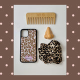 [MADE] Leopard caramel Glass Bumper iPhone Case