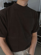 ASCLO Fleece High Neck Short Sleeve T (5color)