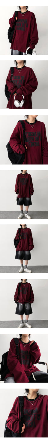 バズカラードロングスリーブTシャツ