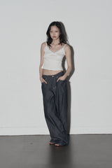fl lace top (white)