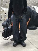 ベリティツータックカーブドデニムパンツ