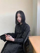 サイドタイチェックシャツ