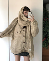 [wool20%] エリーぼかしウェービングマフラー