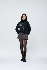 EIRIN WOOL CARDIGAN / CHARCOAL