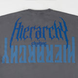 HIERARCHY STUDIOS Unruled - Dark Grey Mirror Wide Oversized T-Shirt