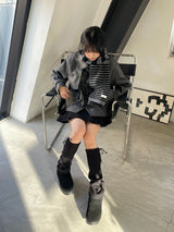 Half flatform ugg boots
