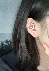 Heart Ear cuff Earring 1PC