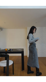 vase knit wrap skirt (2C)