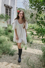 Romantic vintage mini dress