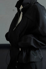 Glossy Cropped Jacket