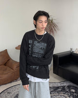 Reton graphic knit long sleeve
