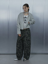 SHORT CHOKER JACKET / LIGHT GRAY