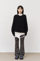 Wig Zipper Round Knit