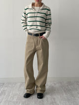 [Unisex] Stitched Cotton Wide Pants