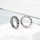 Simple Oil Painting Chain Ring