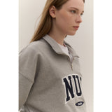 Huke x Nus. ハーフジップアップ(BLACK)