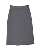  PLEATS WRAP BUTTON SKIRT