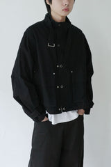 buckle neck field jacket