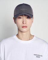 26SS CONTRAST STITCH NYLON BALL CAP