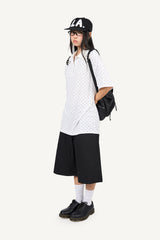 Fold Tuck Bermuda Pants