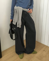 [ORIGINAL] Cran Straight Cotton Washed Pants