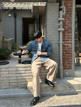 D-ring puttige curved pants