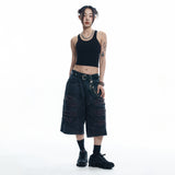 ENE See-through Sleeveless - BLACK