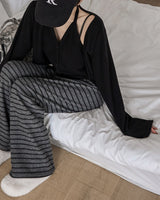 Delron Halter Layered Cardigan