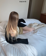 Scott Leather Platform Long Boots (2color)