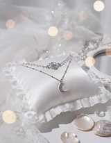 Art Nouveau Moon - necklace