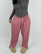 (FLEECE VER./SUPER DEAL👍🏻) 6 COLORS THICK EFFORTLESS CHIC FLEECE FLEECE-LINED TRAINING PANTS