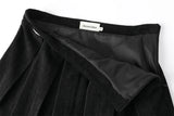 Classic pleats skirt - black