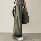 Roa Baslock Nylon Cargo Wide Pants