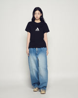25SS WOMAN A シンボル半袖Tシャツ ブラック