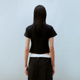 ホースクロップTシャツ(ブラック)